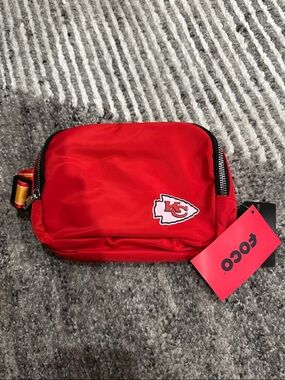 NEW KC Chiefs Red and Yellow Belt Bag purse with Adjustable Strap by FOCO